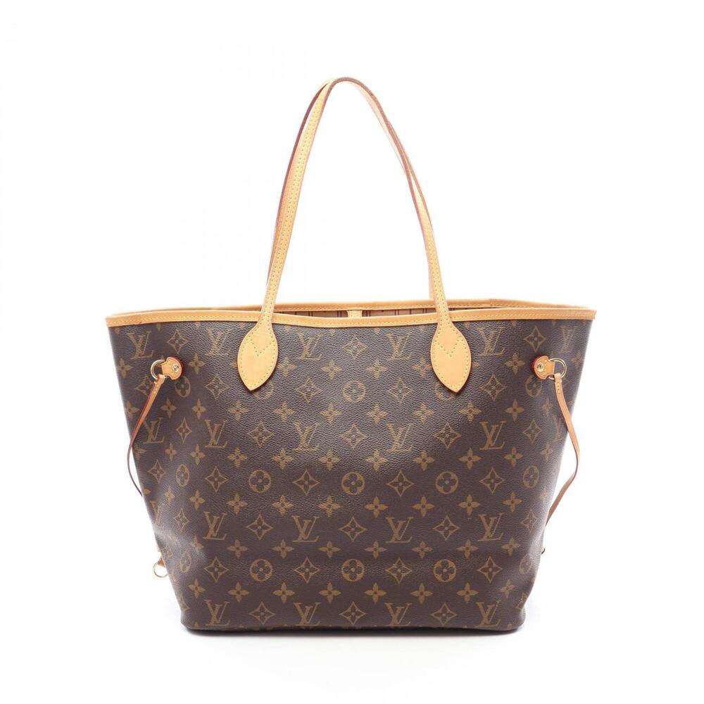 Louis Vuitton Neverfull MM Tote Bag Handbag, Coated Canvas and Leather, Monog...